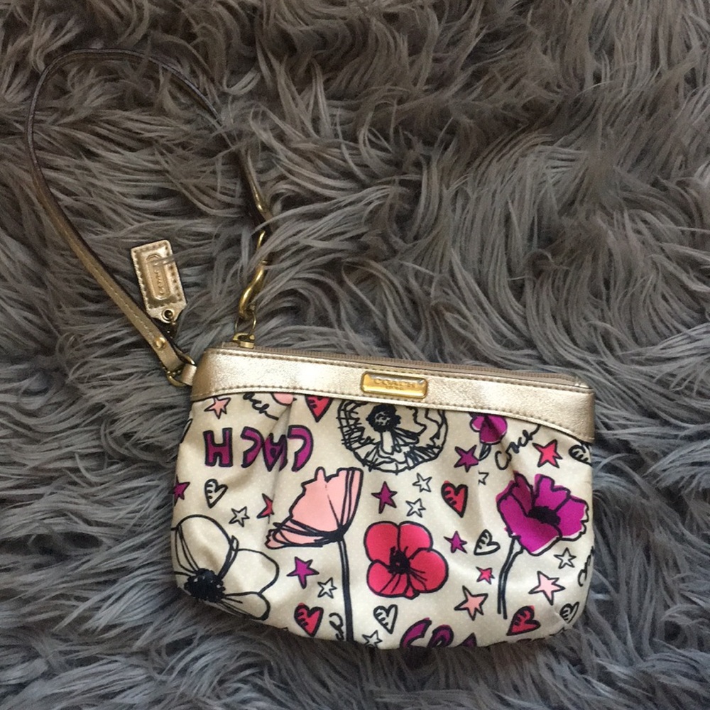 Coach Poppy Collection Wristlet